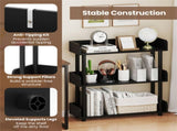3-Tier Industrial Bookshelf with Anti-Falling Guardrails, 33 LBS Per Shelf Storage Organizer - Black 77860202
