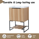 24 Inch Freestanding Bathroom Vanity With Resin Basin BVA01124MP-1, W999P181590