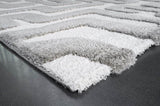 Luna Meara Gray and Ivory Recycled Polyester Area Rug B055P367191