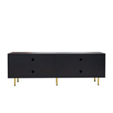 Modern warm Black TV cabinet for 80 inch TV Stands, for Living Room Bedroom W331P195807