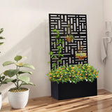Metal Garden Bed with Trellis, 70 Inch Height Metal Planter Box with Trellis, Garden Box for 60517472