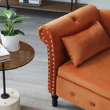 Aijia 60" Velvet Multifunctional Storage Chaise Lounge Buttons Tufted Nailhead Trimmed Solid Wood W111749343