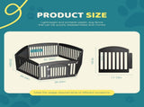 24 Inch Durable Lightweight Pet Playpen, 6 Panels Plastic Dog Fence with Lockable Door and Non- Slip 51012165