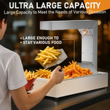 US Standard 110V 750W Food Warmer Silver Stainless Steel Horizontal Electric Food Heating Station 88318713