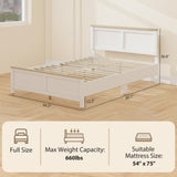 Queen Platform Bed Frame with Headboard and Footboard 95525533