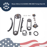 Engine Timing Chain Kit for Nissan Altima Frontier Xterra Sedan 2.4L L4 1998-2004 KA24DE Gas 16 56793762