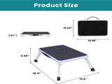 Foldable stool, anti-slip platform and rubber feet, 330-pound capacity sturdy metal foldable stool 47215820