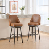swivel bar & couter stool, 24"&30" adjustable, PU color Brown W1805P166957