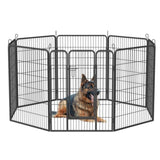 ZNTS Heavy Duty Dog Pens Outdoor Dog Fence Dog Playpen for Large Dogs, 40"Dog Kennel Outdoor Pet Playpen W1422112800