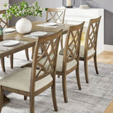 Wooden Frame Upholstered Dining Chairs set of 2,Mid Century Retro Chairs Comfor Kitchen Chairs for W2582P205379
