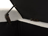 50" Ottoman Bench in Textured Boucle, Rectangular Design with Hinged Lid for Seating, Footrest, and N767P268309W