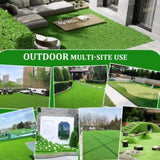 4FTX10FT Outdoor Artificial Grass Runner Rug, Thick Realistic Fake Grass Roll Decor Patio Balcony 25335373