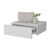 White Wall-Mounted Floating Nightstand B062P175152