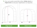 Metal Garden Arch Trellis, Adjustable Arbor Trellis, White 96849700