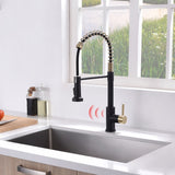 Touchless Kitchen Faucet,Hands Free Automatic Smart Kitchen Faucet Black Smart Kitchen Faucet W1932P156240