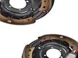 Pair of Driver and Passenger Side 12" Hydraulic Brake Backing Plate Compatible with 7,000 lb Trailer 63187696