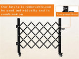 Foldable Security Gate, Expandable Safety Barrier with 360&deg Swivel Casters Lockable Design, 75545605
