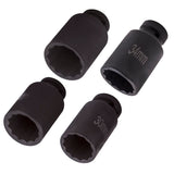 4pcs 1/2" Drive Spindle Axle Nut Socket Set 12 Point 30mm 32mm 34mm 36mm 30330767