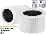 2Pack Air Purifier A1 Replacement Filter H13 True HEPA Air Cleaner Filter 10330291