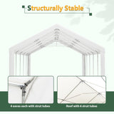 16x32 FT Party Tent with 3 Storage Bags & Removable Sidewalls, Outdoor Canopy Gazebo for Carport 28883627