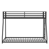 Adam Sturdy Twin over Full Bunk Metal Black for Kids and Adult, Low Profile Twin over Full Bunk B083P152992