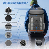 Cooler Backpack 36 Can Leakproof Insulated Cooler Backpack with 25L/6.6Gal for Picnic Camping Beach 86213141
