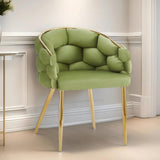 Set of 2 Luxury Handmade Accent Chair with Gold Legs, Modern Velvet Armchair for Living Room and N765P178333G