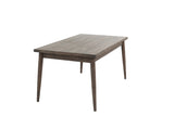 ZNTS Contemporary Walnut Finish 1pc Dining Table Only Solid wood Rectangle Table Melamine MDF Dining Room B011P203548