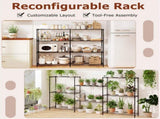 4-Tier Heavy-Duty Metal Wire Shelving, 1000LBS Total Capacity Storage Rack with 250LBS Per Shelf, 84742379