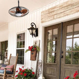 20 Inch Downrod Mount Ceiling Fan LED 18W 3CCT 5 ABS Blades DC Motor with Hanging and Hook for W934P230673