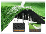 8 x 5 ft Green PP Artificial Turf Roll , Weather & Fade Resistant Low Grass Carpet for 75307819