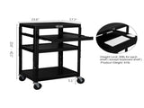Cart Rolling Storage Stand with Keyboard Shelf 68450803