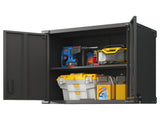 Metal Wall-Mounted Tool Storage Cabinet with 2 Locking Door 1 adjustable Shelf 1 Opened Drawer for 75192914
