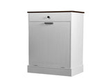 Self-pickup is not supported.Tilt Out Trash Can Cabinet, Hidden Wooden Trash Can Cabinet with 66903259