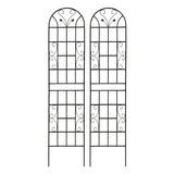 2 Pack Metal Garden Trellis 86.7" x 19.7" Rustproof Trellis for Climbing Plants Outdoor Flower W1586P268034