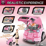Pink Kids Truck Mechanic Repair Truck Set for 3-5 Yr Toddlers 04320318