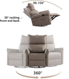 ZNTS Rocking Recliner Chair,360 Degree Nursery Rocking Chair,Glider Chair,Modern Small Rocking 83570915