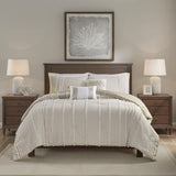 Full/Queen 3 Piece Cotton Yarn Dyed Comforter Set B03595747