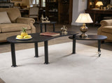 Contemporary rotatable cocktail table solid rubber wood legs, 360 degree rotating coffee table W2899P372752