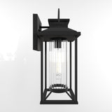 Outdoor Porch Lights, Textured Black Exterior Lighting Fixtures Wall Mount, Modern Outdoor Wall W2714P218401