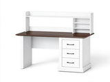 Home Office Computer Writing Desk with 3 Drawers and Storage Shelves T3971P612020