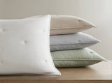 3-Piece King Cotton Embroidered Quilt Set,Sage B035P408344