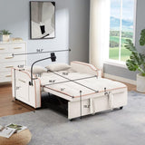 1 versatile foldable sofa bed in 3 lengths, modern sofa sofa sofa velvet pull-out bed, adjustable 58380757