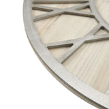 ZNTS 23.6" Wood Wall Clock B03598870