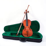 ZNTS GV101 4/4 Acoustic Matt Violin Case Bow Rosin Strings Shoulder Rest 42402082