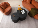 360&deg Swivel Mid Century Modern Curved Sofa, 1-Seat Cloud couch Boucle sofa Fabric Couch, Orange W876P199948