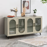 TV Stand 65 Inch TV, Wood TV Stand with Storage Cabinet & Adjustable Shelves, Media TV Console W1445139547