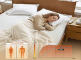 1-Piece King Heated Mattress Pad,White B035P408314