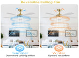 (Same as W934P444016) 52" Ceiling Fan with Light ,Remote Control, Adjustable Dimmable Lighting & W934P501772