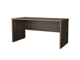 Dark Walnut Minimalist Home Office Work Desk with Cable Management B062P290271